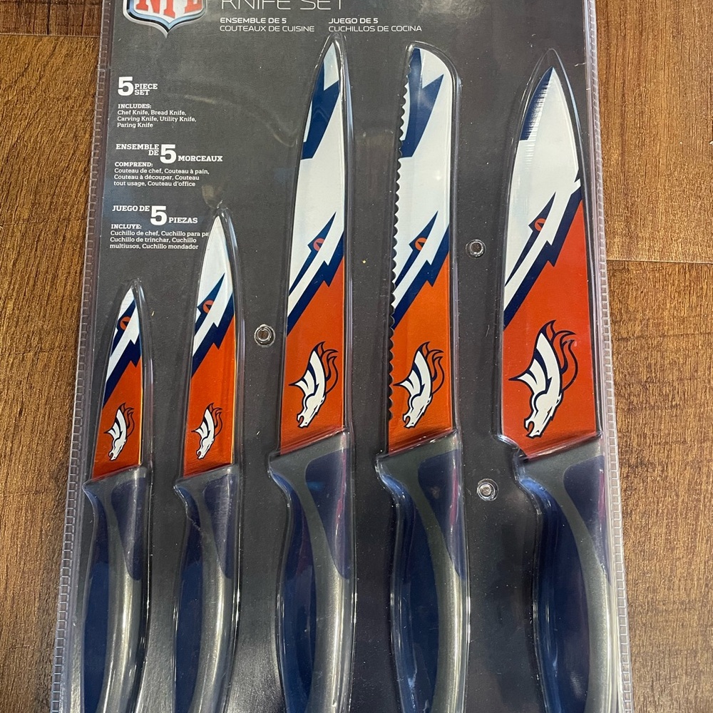 Denver Broncos Kitchen Knife Set